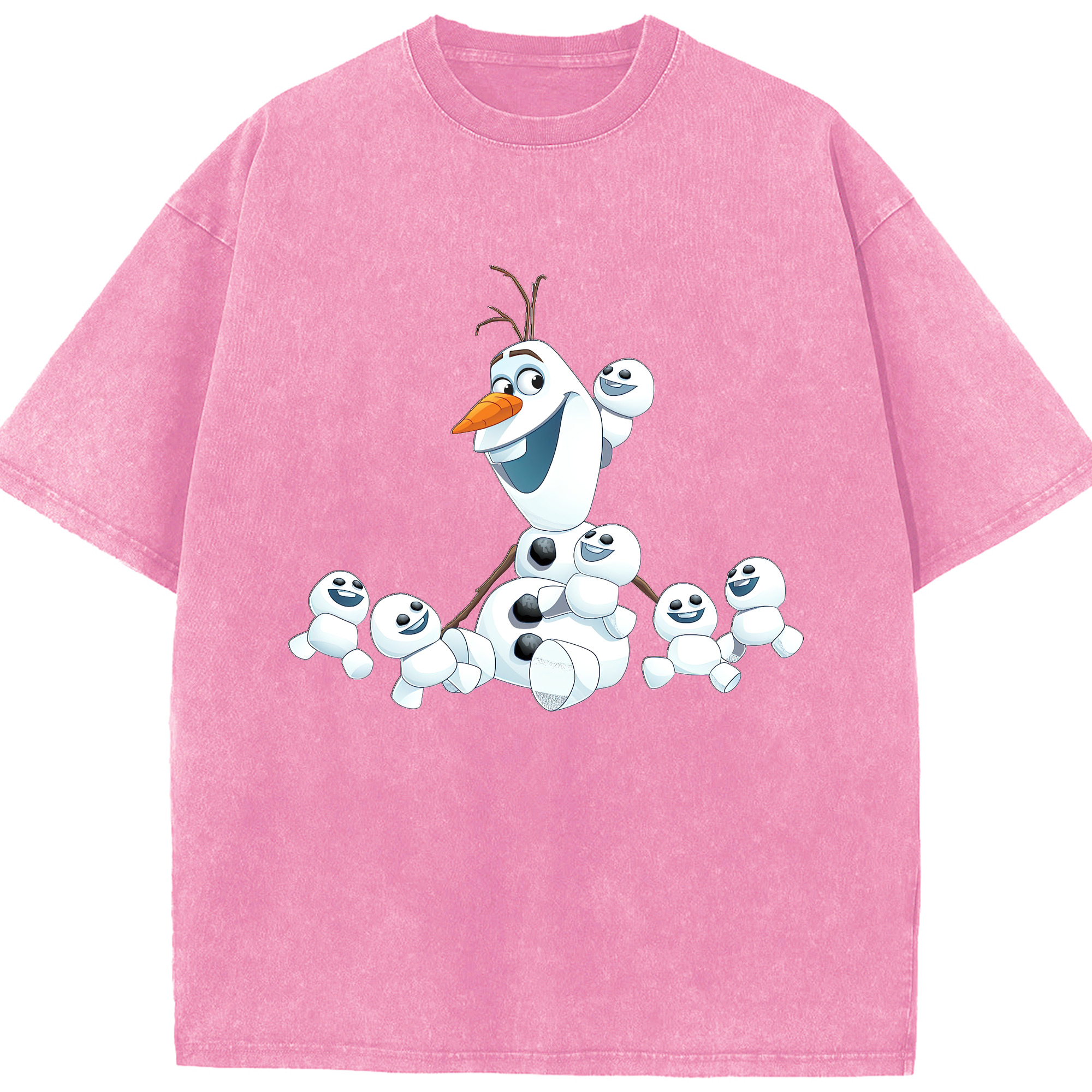（画像用） アナと雪の女王 アンナ エルサ Frozen Anna Elsa 綿100% ヴィンテージ風 半袖Tシャツ（フロントプリント）